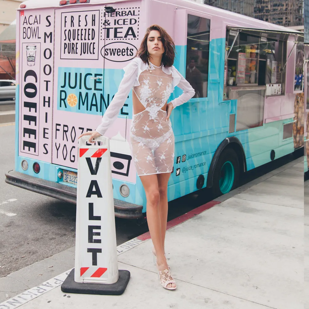 Ruffled Lace Dress
