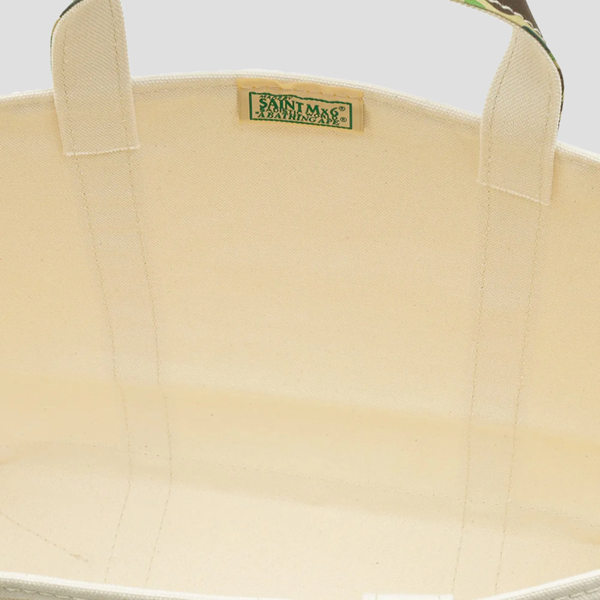 SAINT MXXXXXX x A BATHING APE® CAMO TOTE BAG (L)