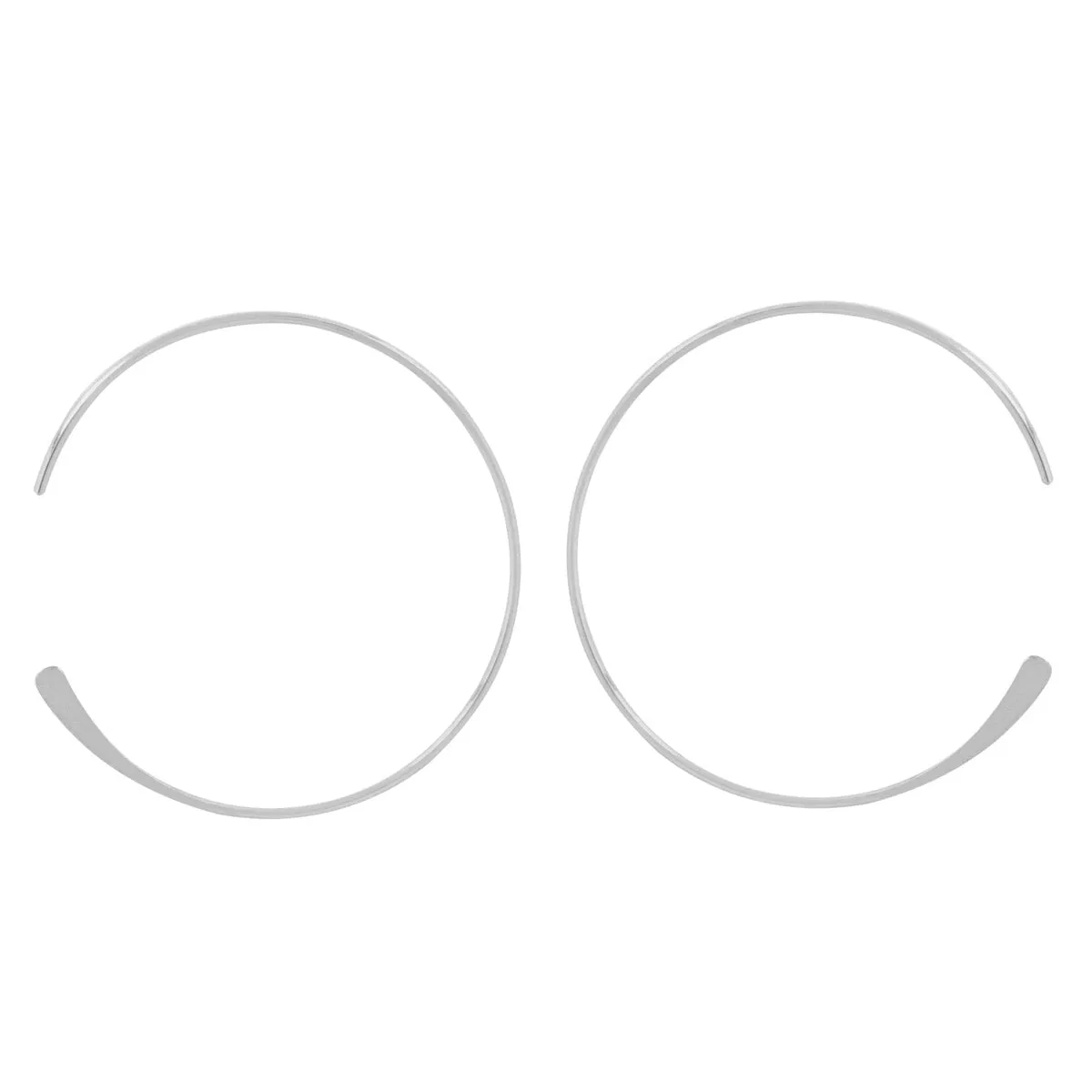 SALE - Endless Hammered End Hoops