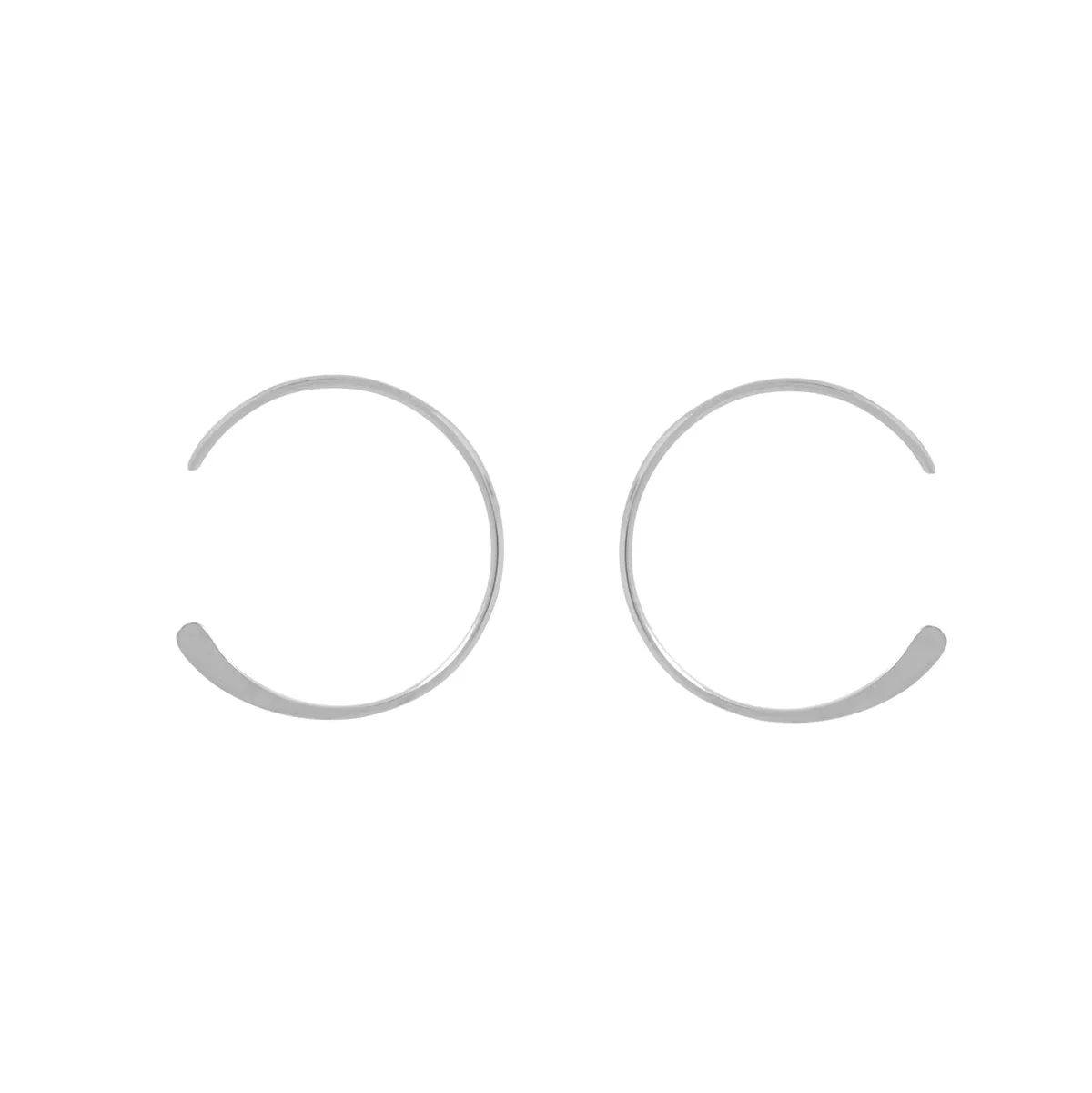 SALE - Endless Hammered End Hoops
