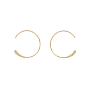 SALE - Endless Hammered End Hoops