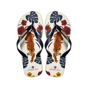 Samba Sol Men's Fashion Collection Flip Flops - Tiger