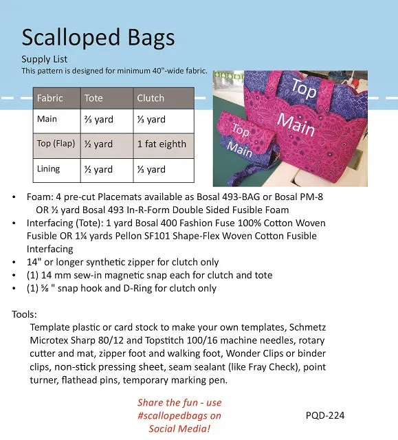 Scalloped Bags