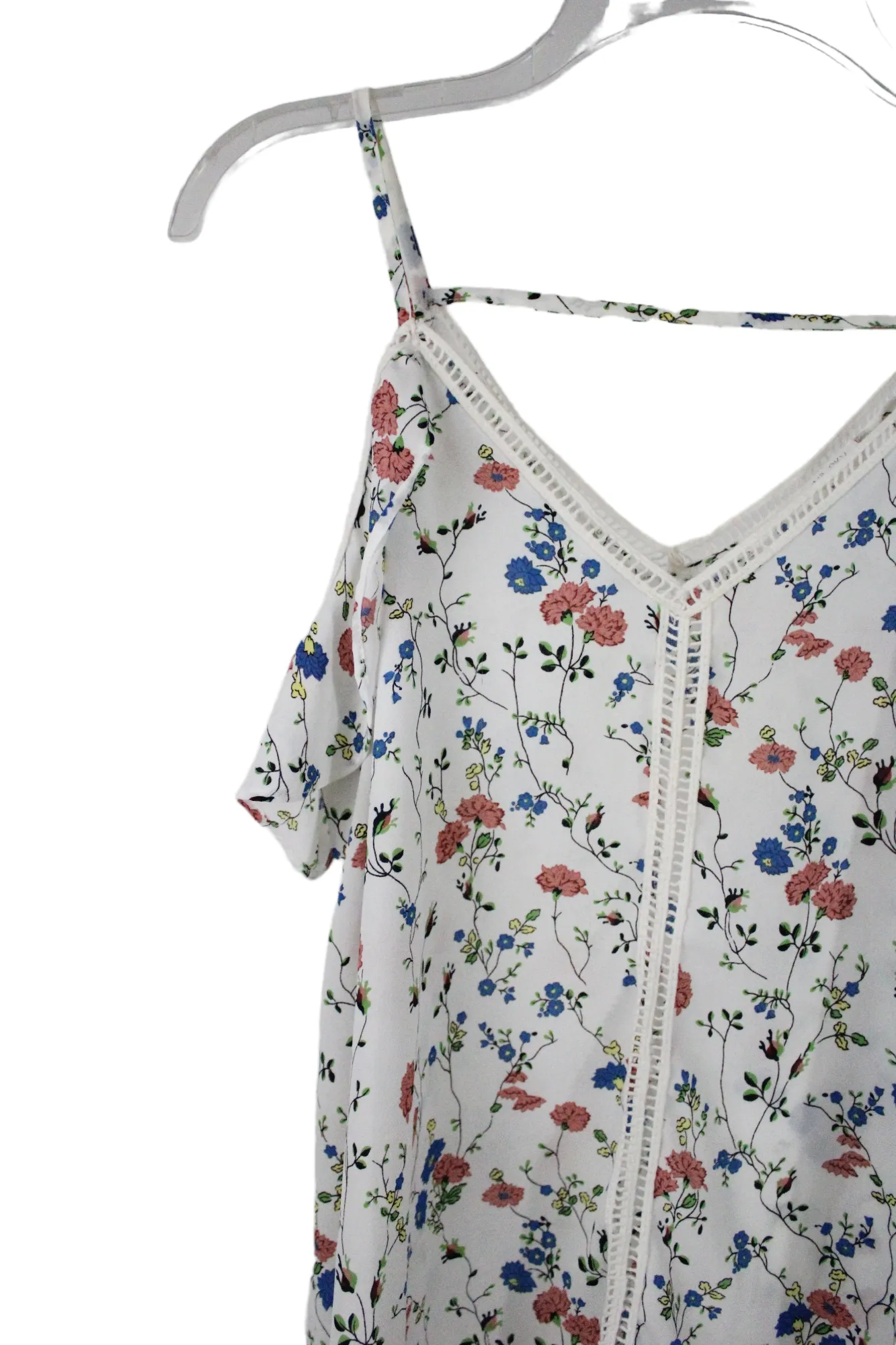 Sienna Sky Floral Cold Shoulder Blouse | M