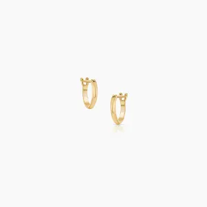 Sienne Hoop Earring in 14k Gold Plated| THATCH