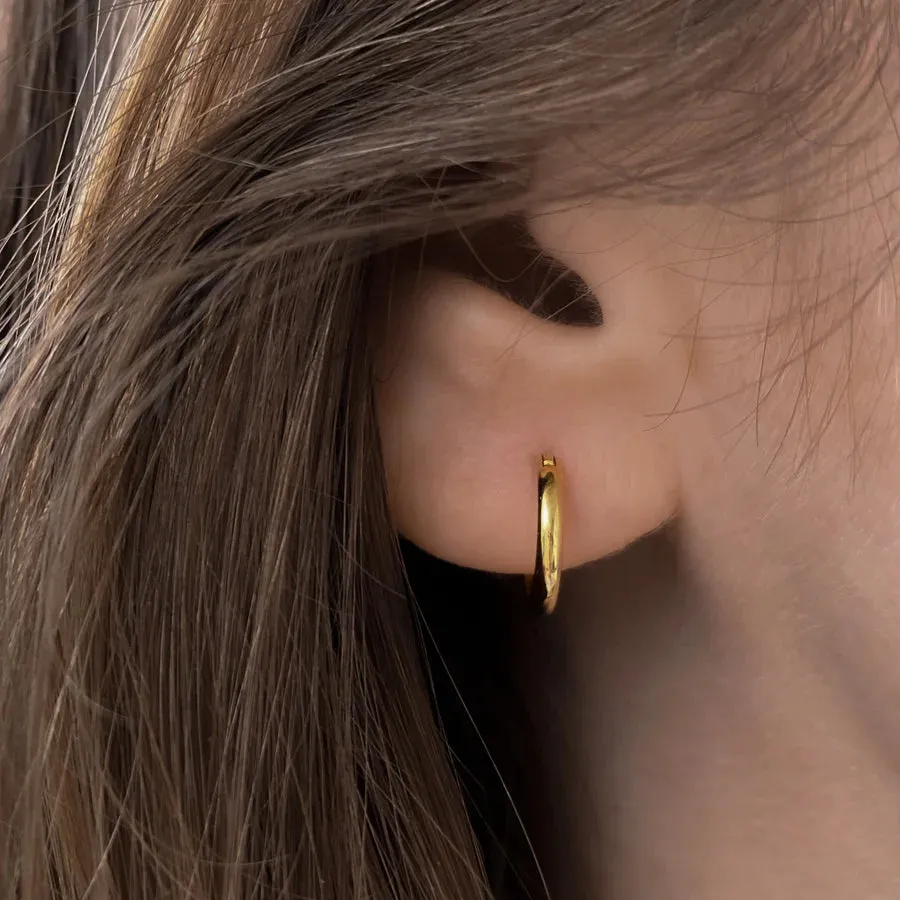 Sienne Hoop Earring in 14k Gold Plated| THATCH