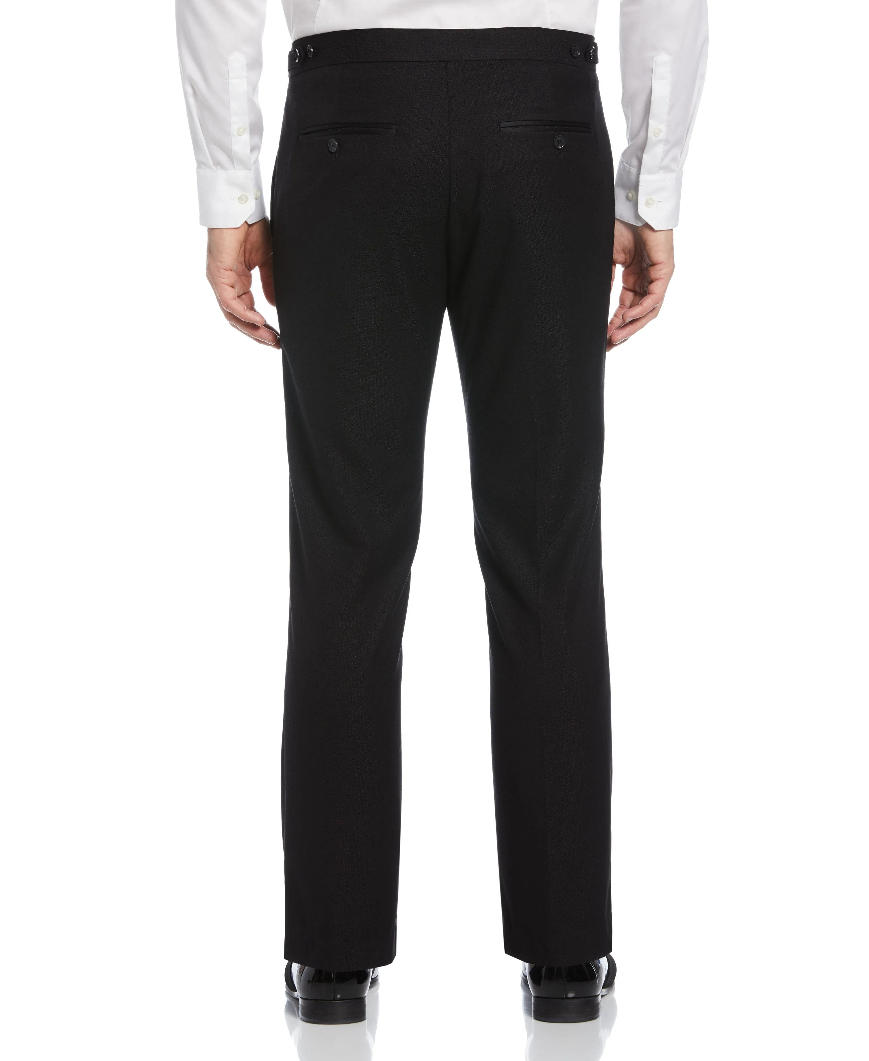 Slim Fit Stretch Textured Tuxedo Pant