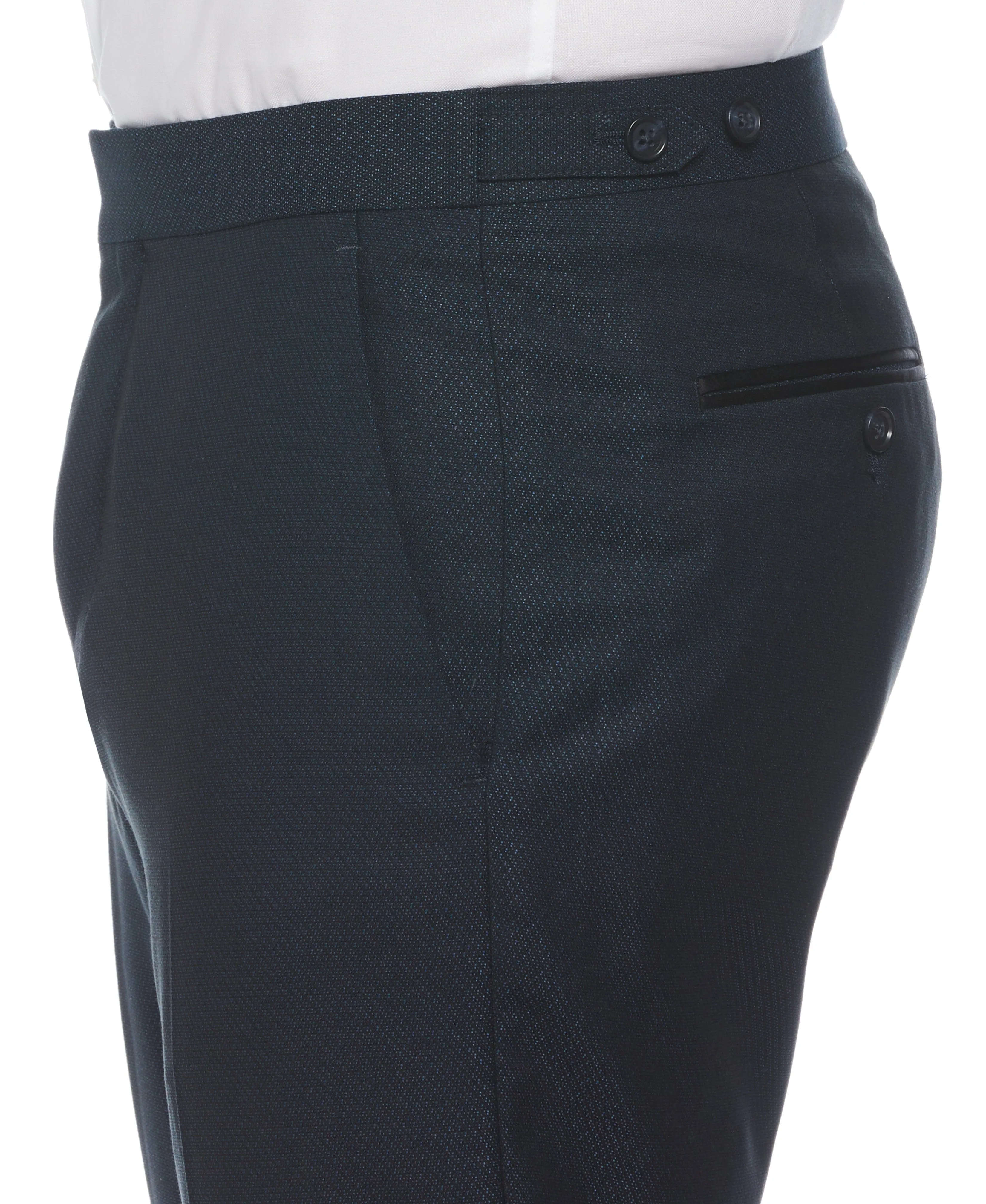 Slim Fit Stretch Textured Tuxedo Pant