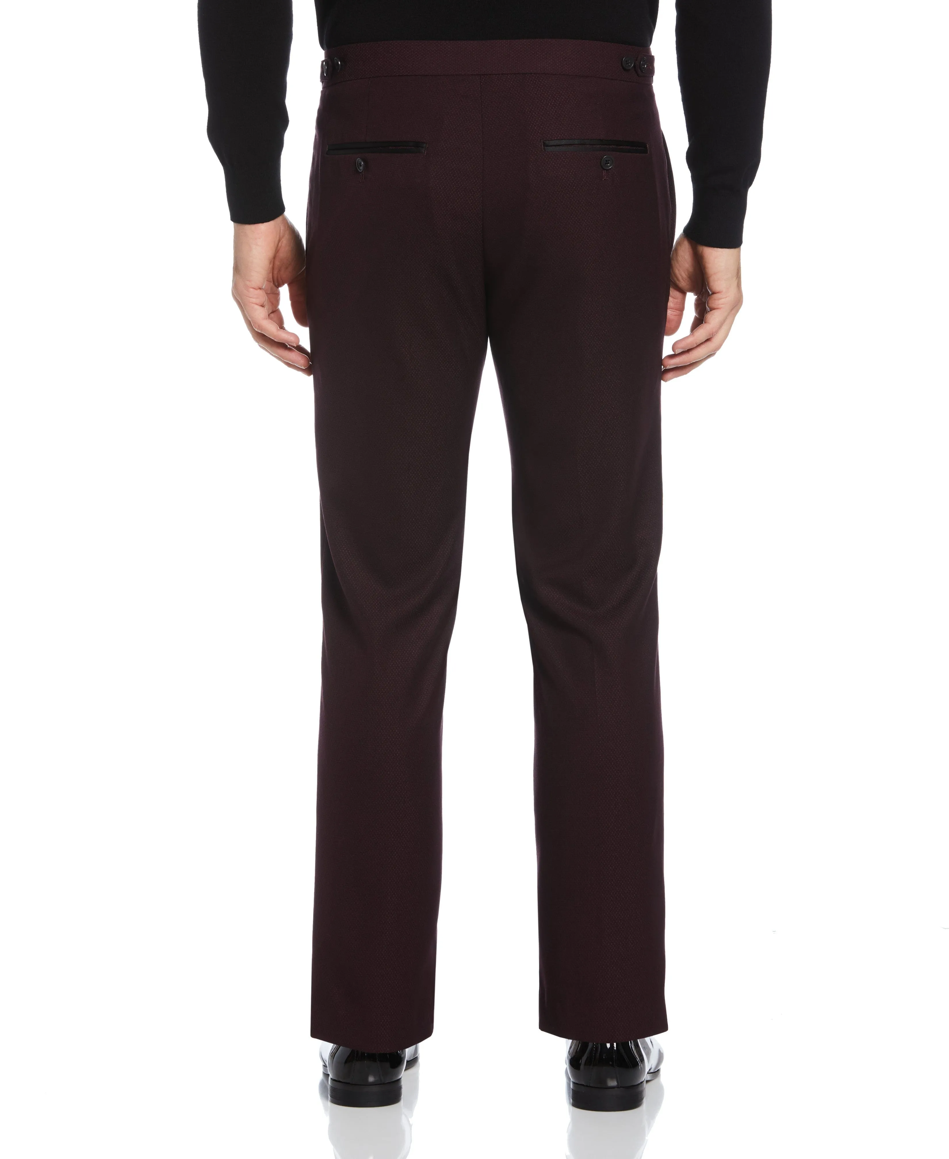 Slim Fit Stretch Textured Tuxedo Pant