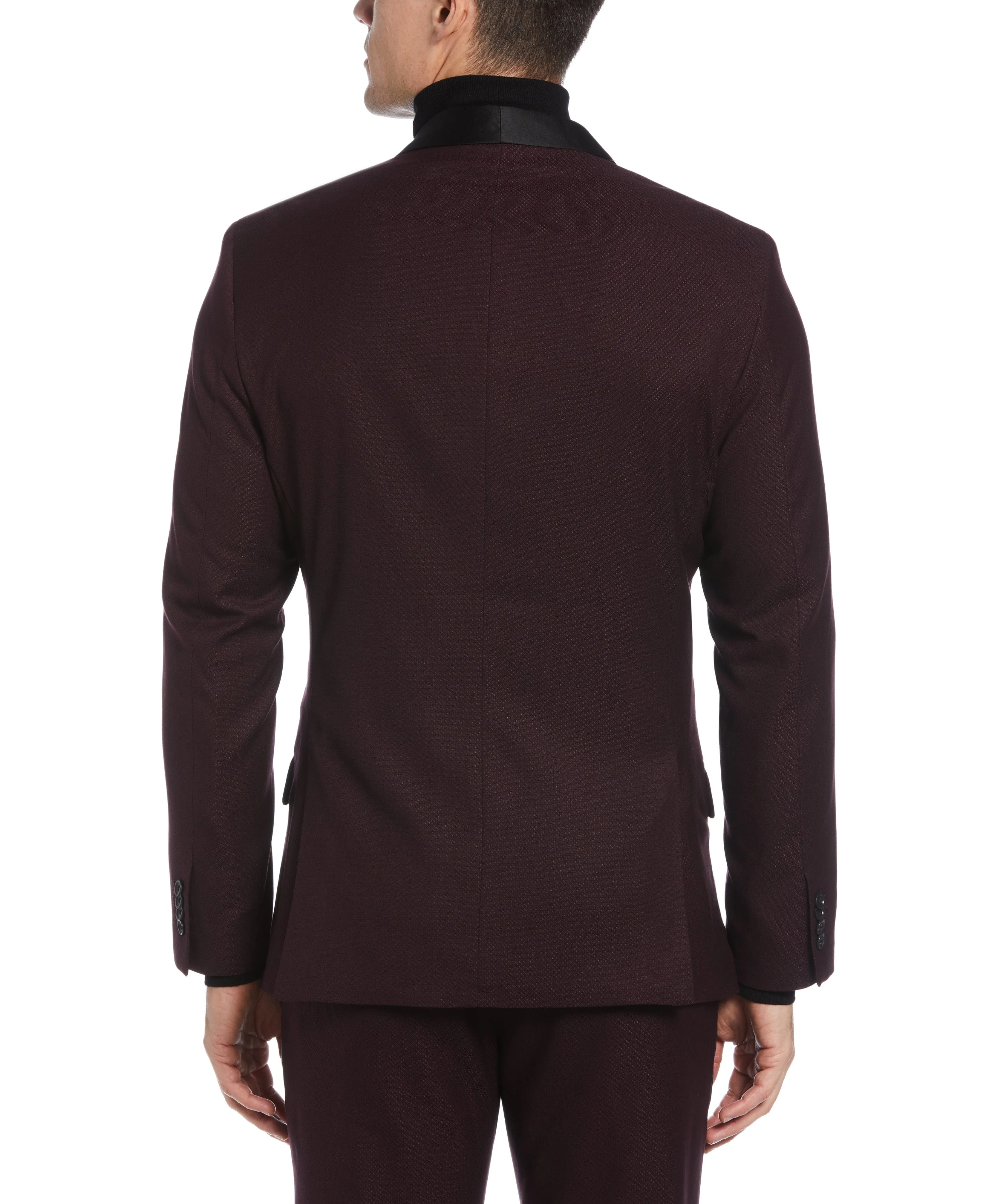 Slim Fit Textured Tuxedo Jacket