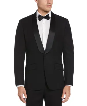 Slim Fit Textured Tuxedo Jacket