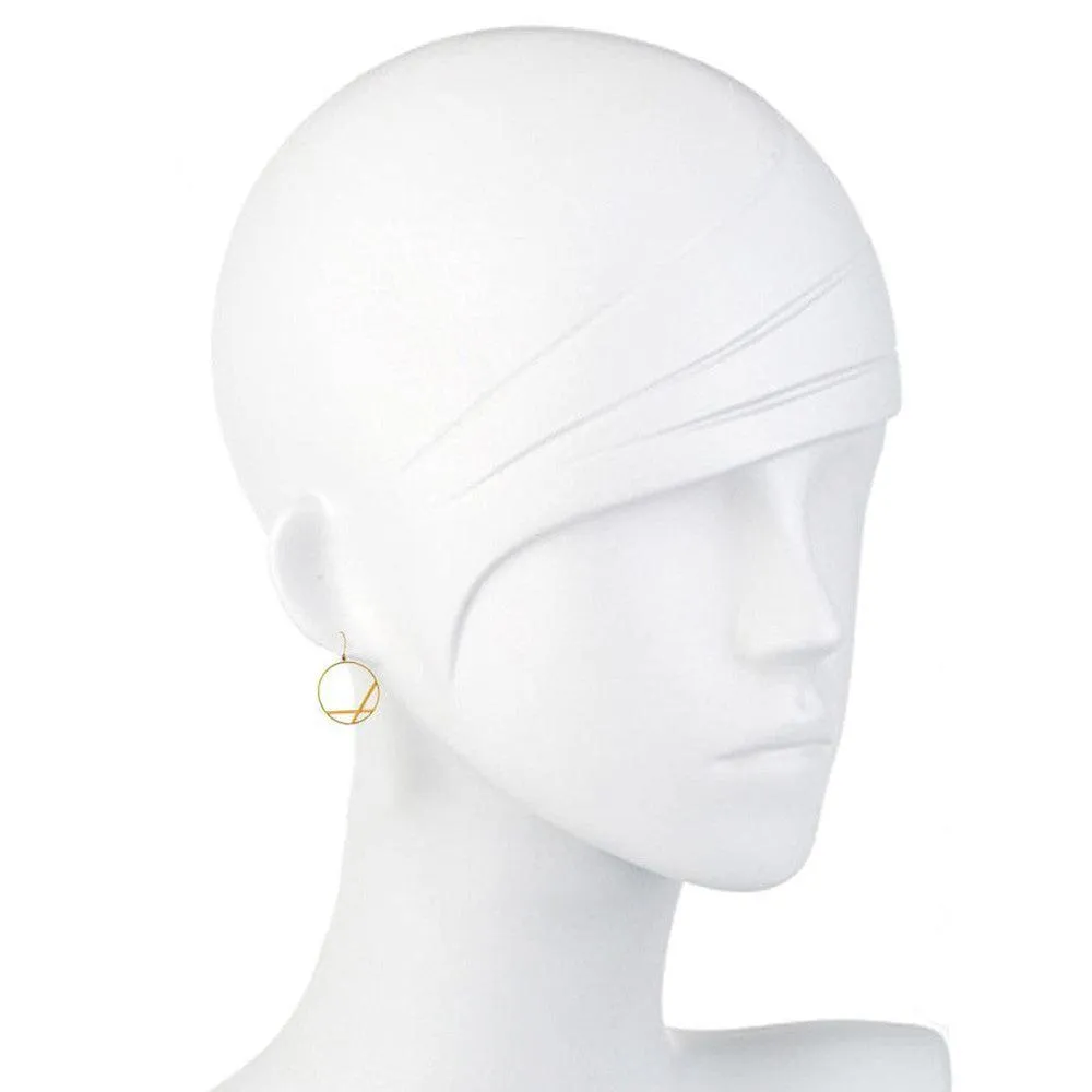 Small Affinity Yellow Gold Hoop Earrings