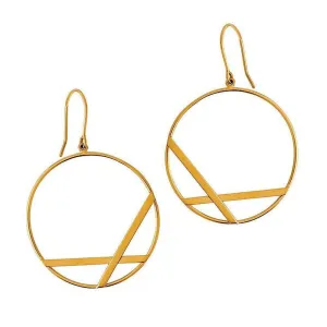 Small Affinity Yellow Gold Hoop Earrings