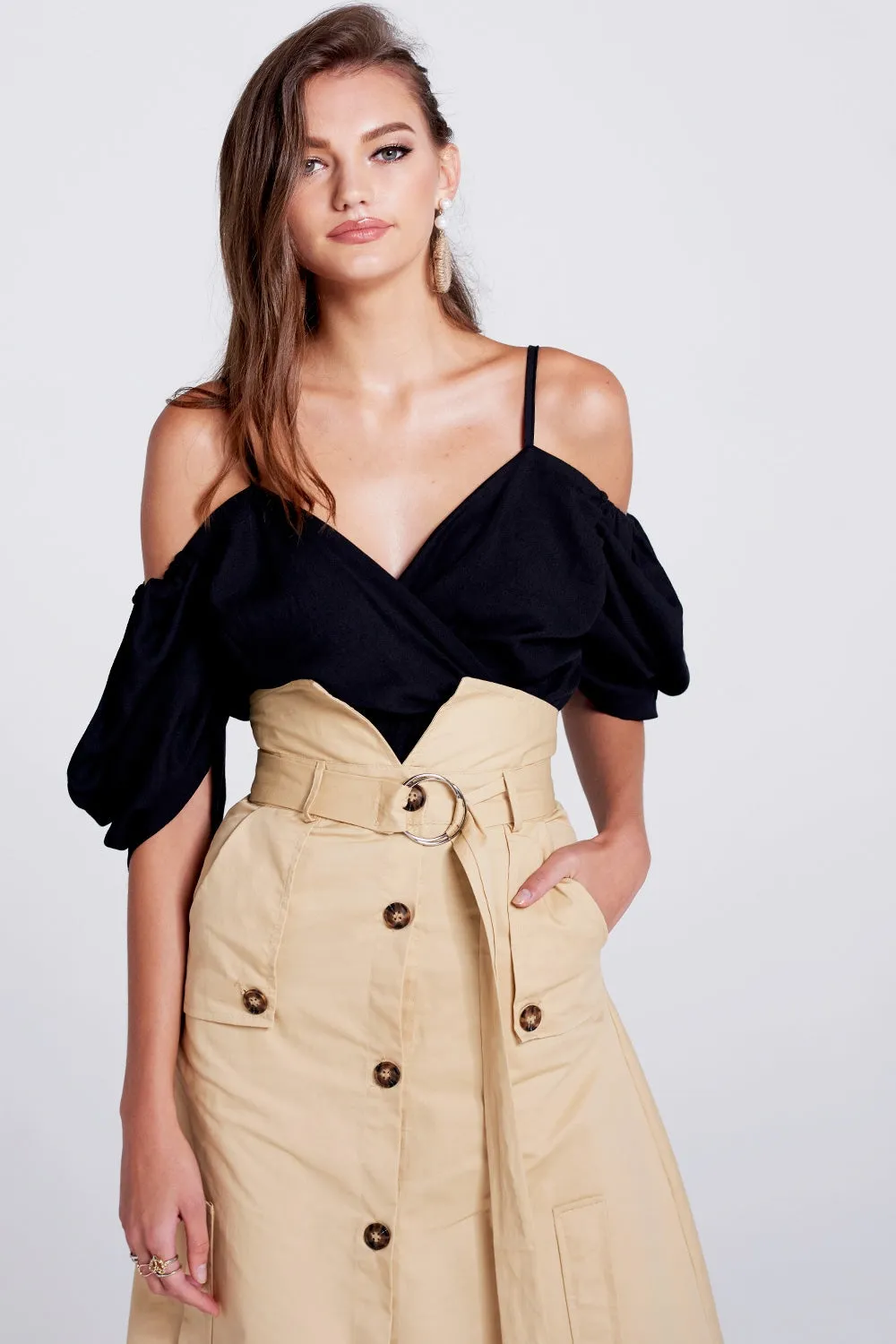 Sofia Cold Shoulder Blouse