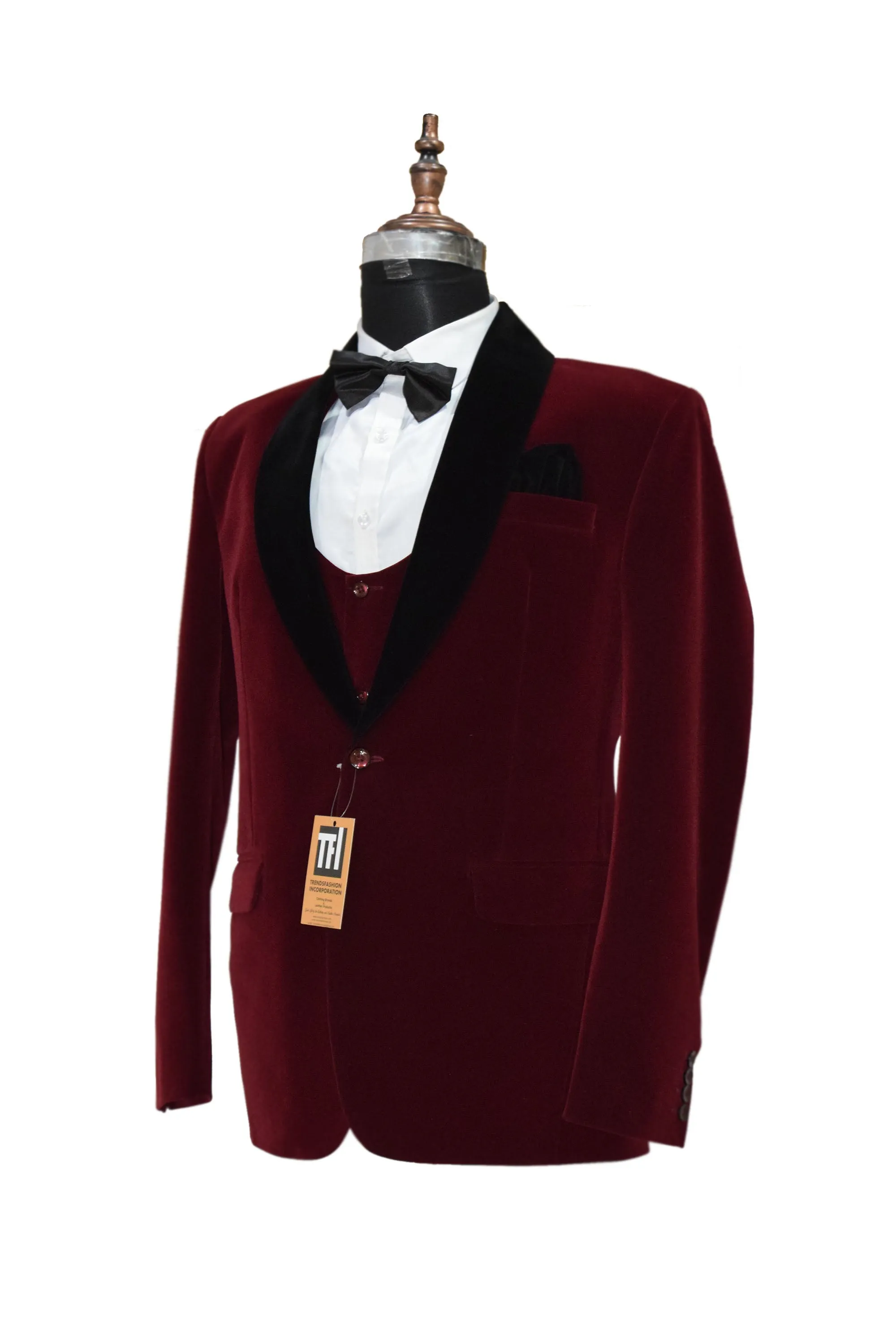 Special Gift For Him Man Suits Wedding Party Wear Velvet Suits
