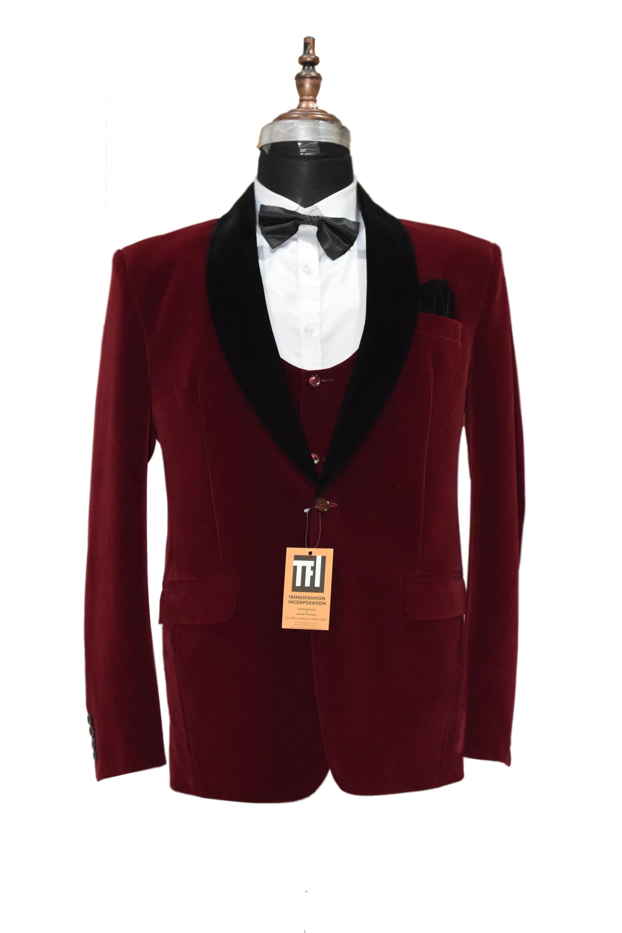 Special Gift For Him Man Suits Wedding Party Wear Velvet Suits