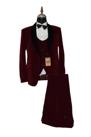 Special Gift For Him Man Suits Wedding Party Wear Velvet Suits