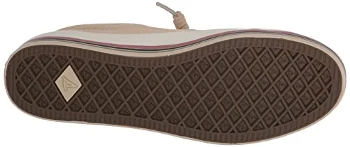 Sperry Women's Crest Vibe Platform Sneaker, Cream Stripe, Size 5