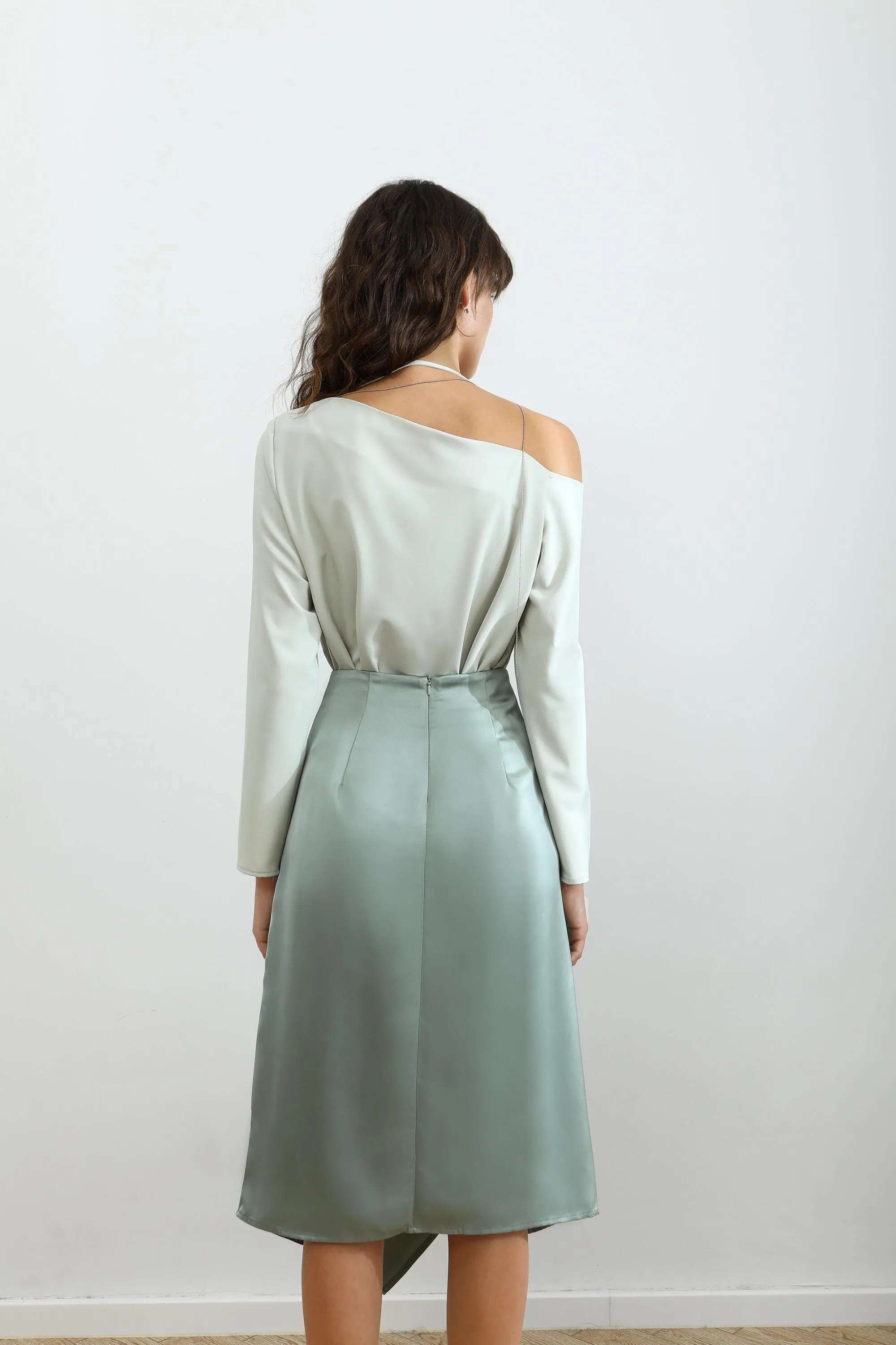Spring Scene Cold Shoulder Top