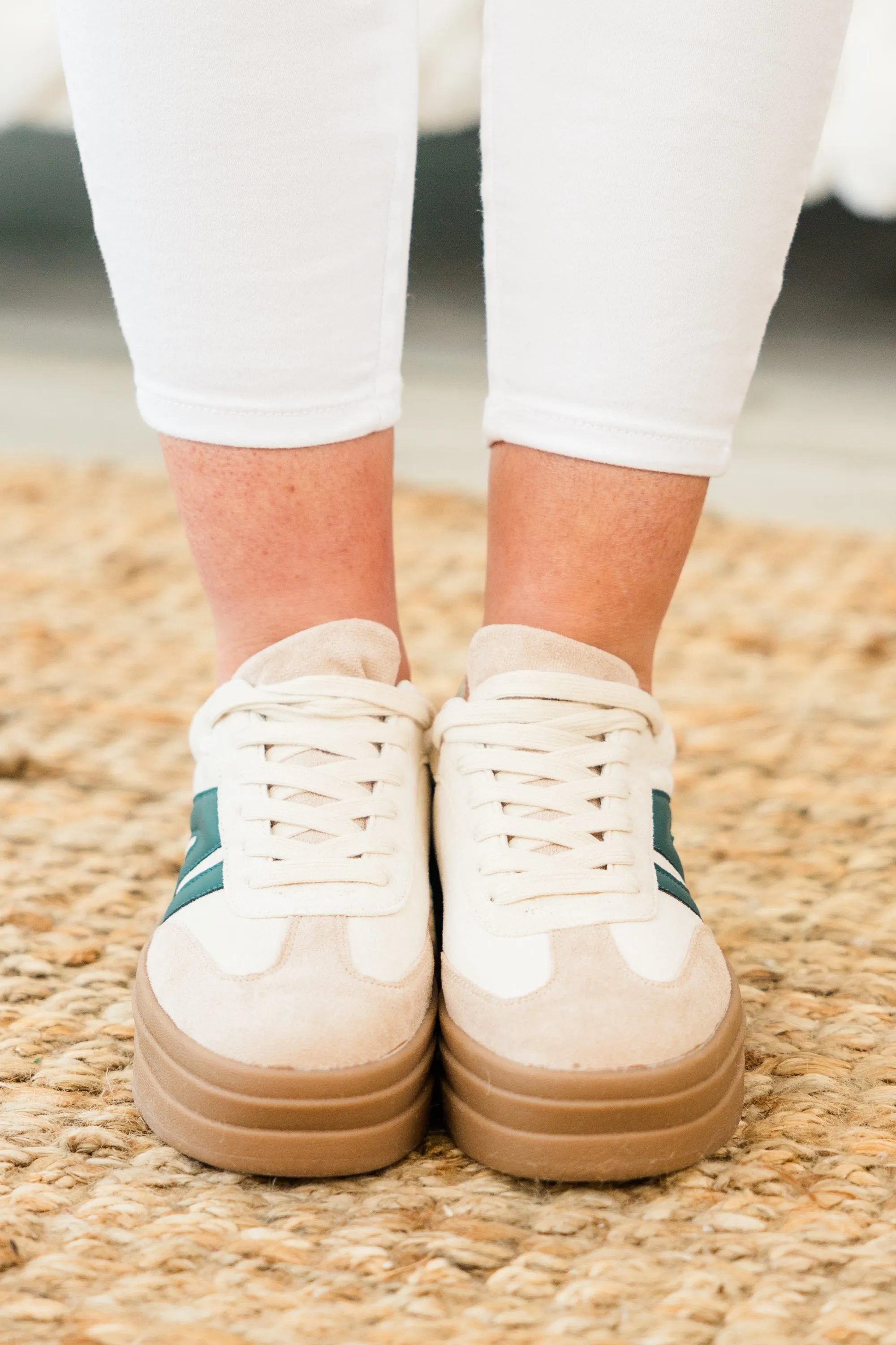 Stars In My Heart Sneakers, Beige