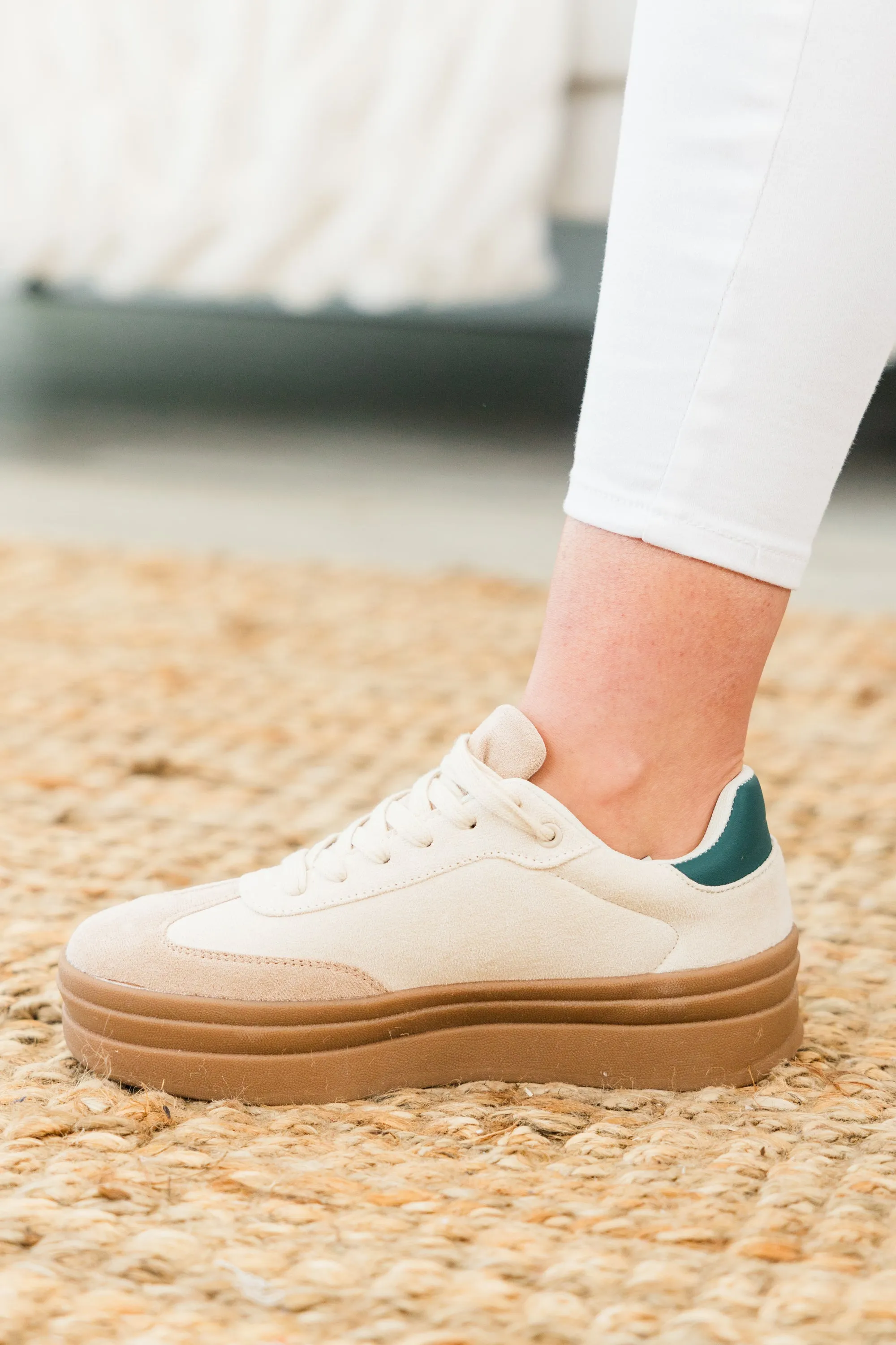 Stars In My Heart Sneakers, Beige