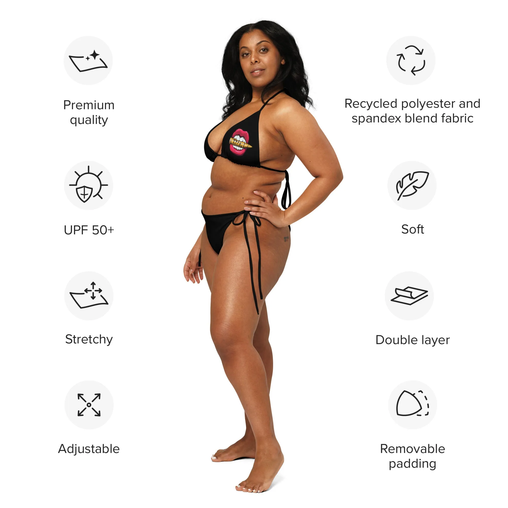 STFU Classic Logo Recycled String Bikini