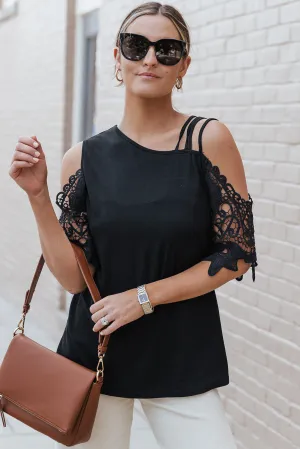 Strappy Cold Shoulder Top