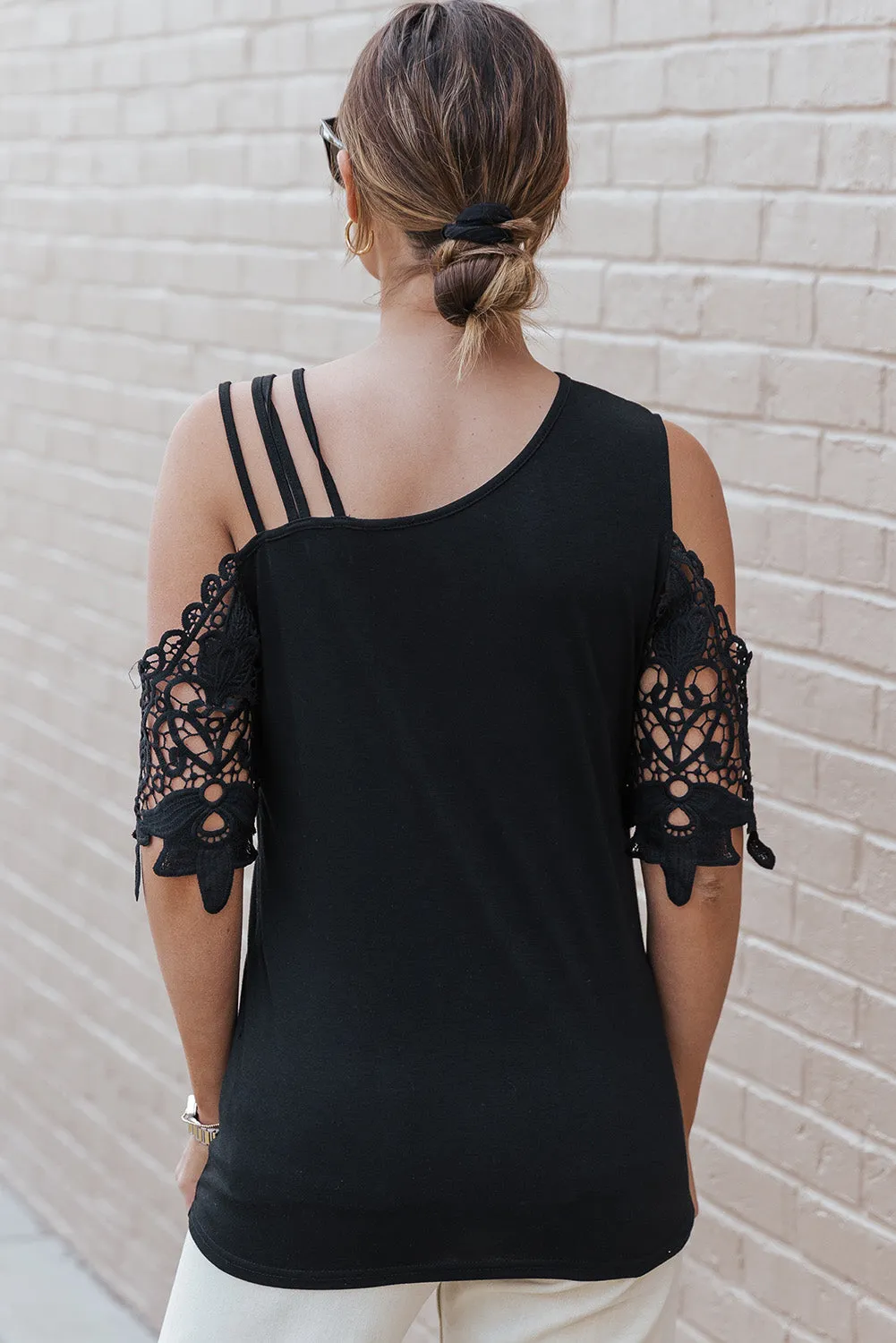 Strappy Cold Shoulder Top