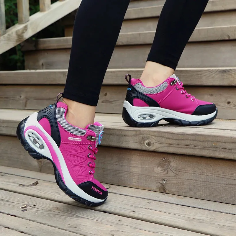 Stylish Platform Sneakers for Women: Comfortable, Breathable & Perfect for Walking