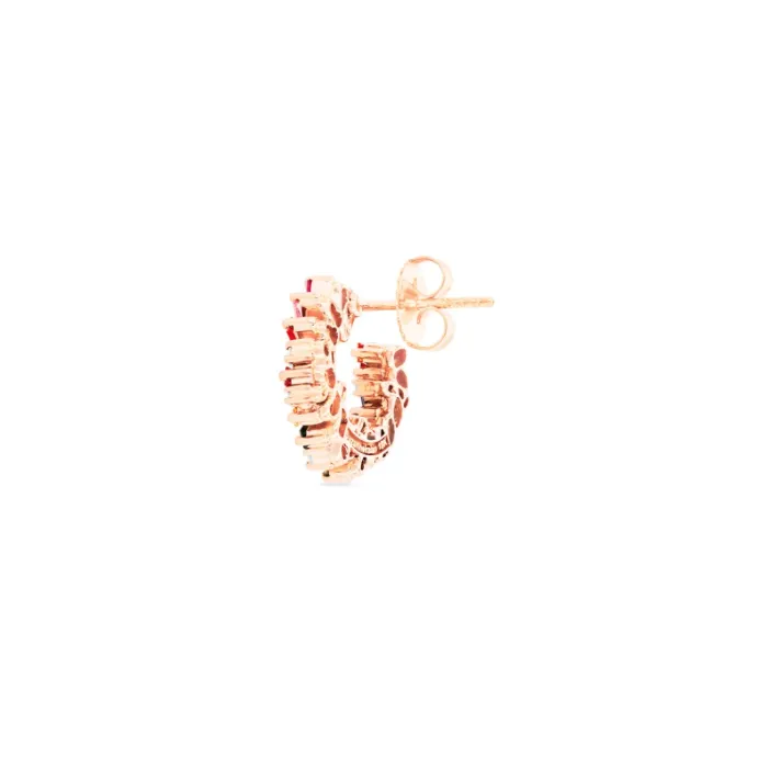 Suzanne Kalan Isla Rainbow Sapphire Hoop Earrings