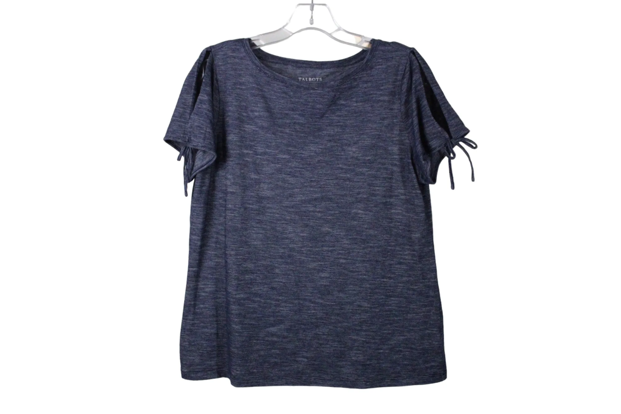 Talbots Blue Cold Shoulder Top | M