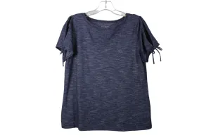 Talbots Blue Cold Shoulder Top | M