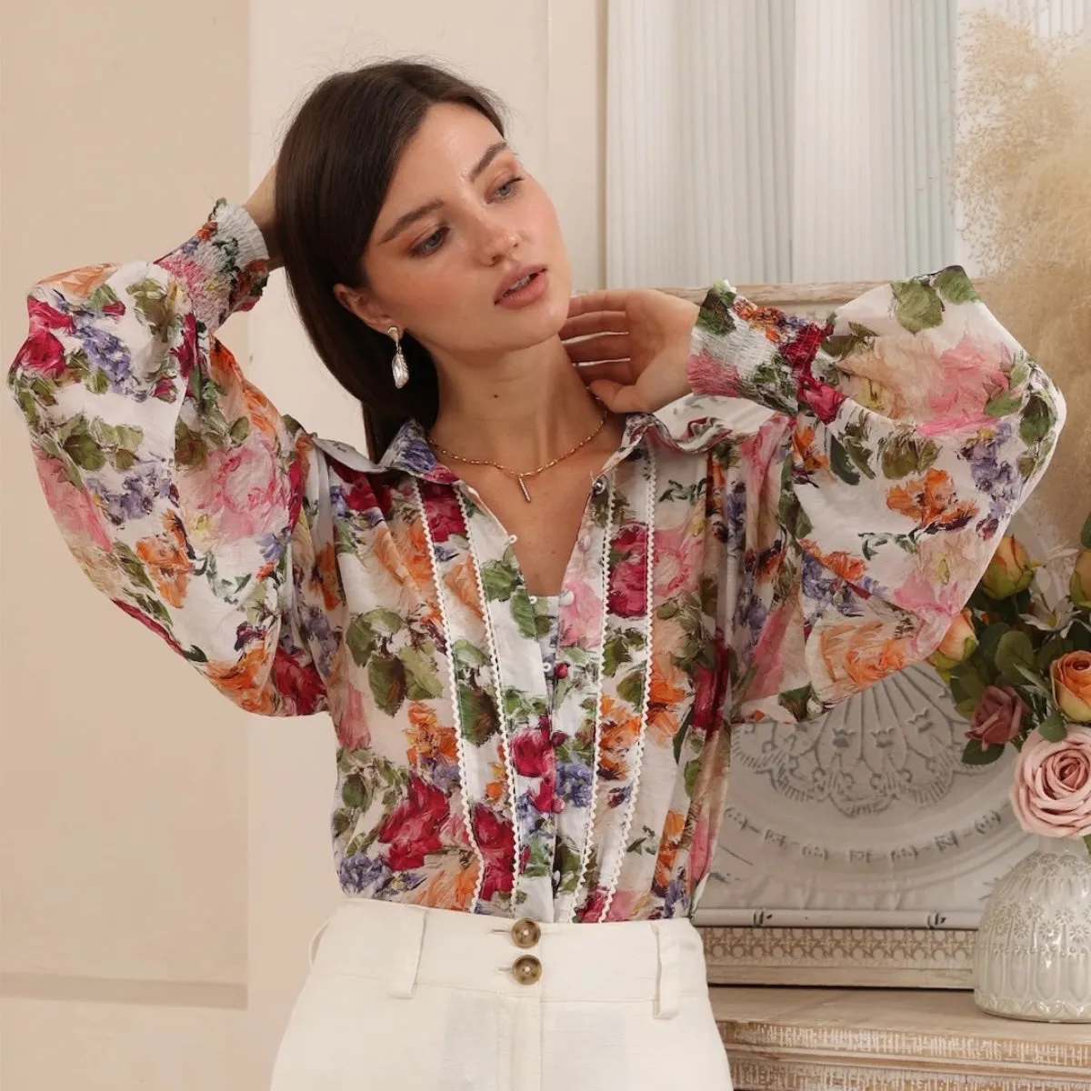 Tallulah Shirt (Vintage Floral)