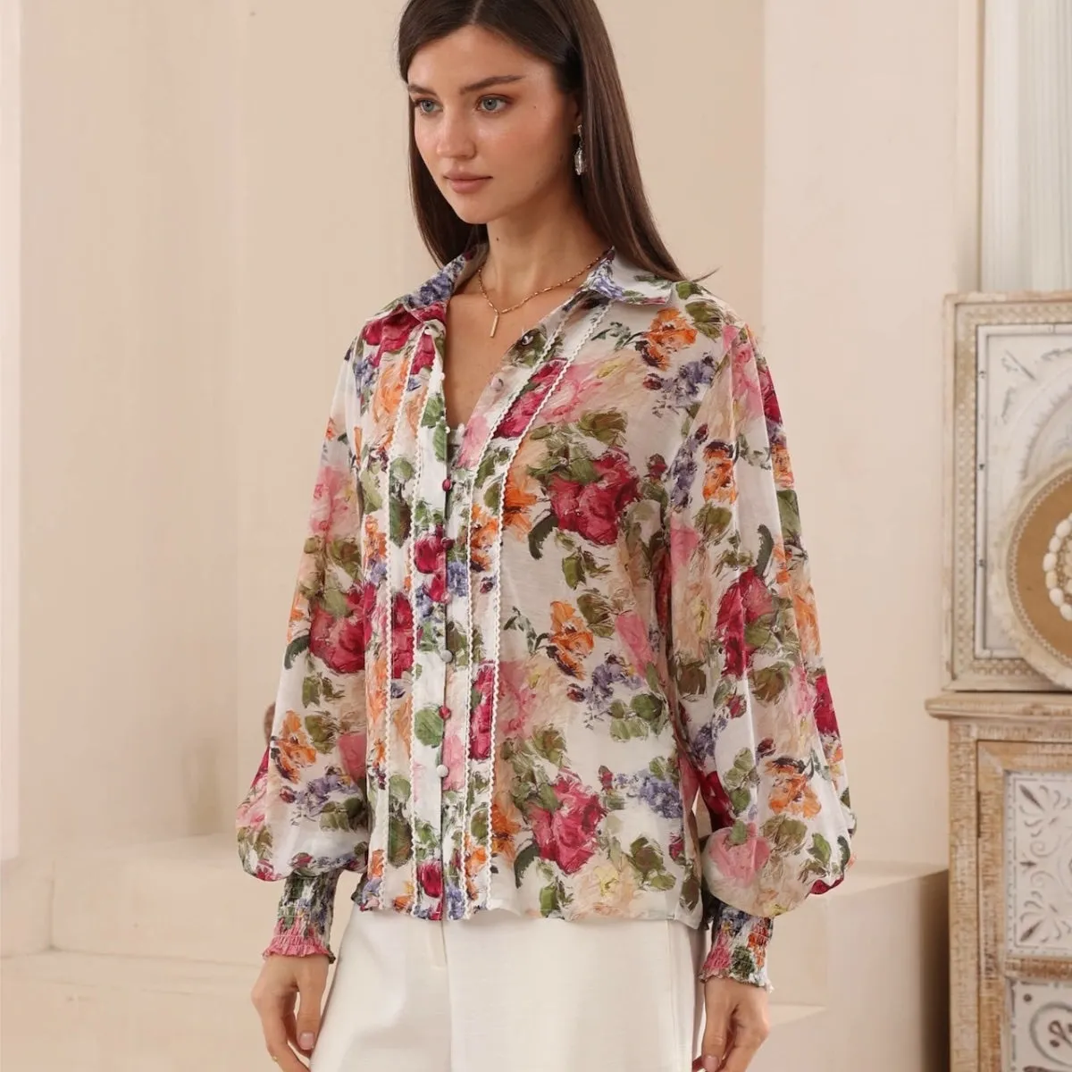 Tallulah Shirt (Vintage Floral)