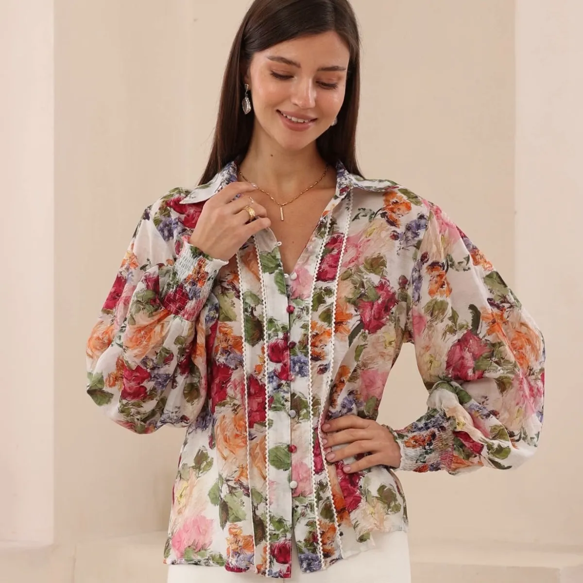 Tallulah Shirt (Vintage Floral)