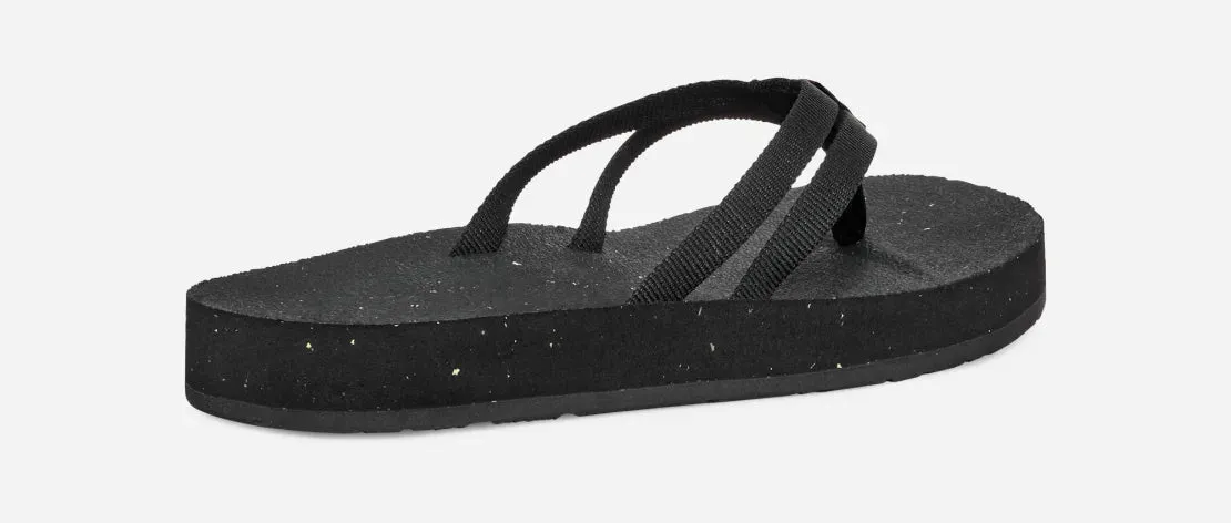 TEVA LADIES REFLIP STRAPPY -  BLACK