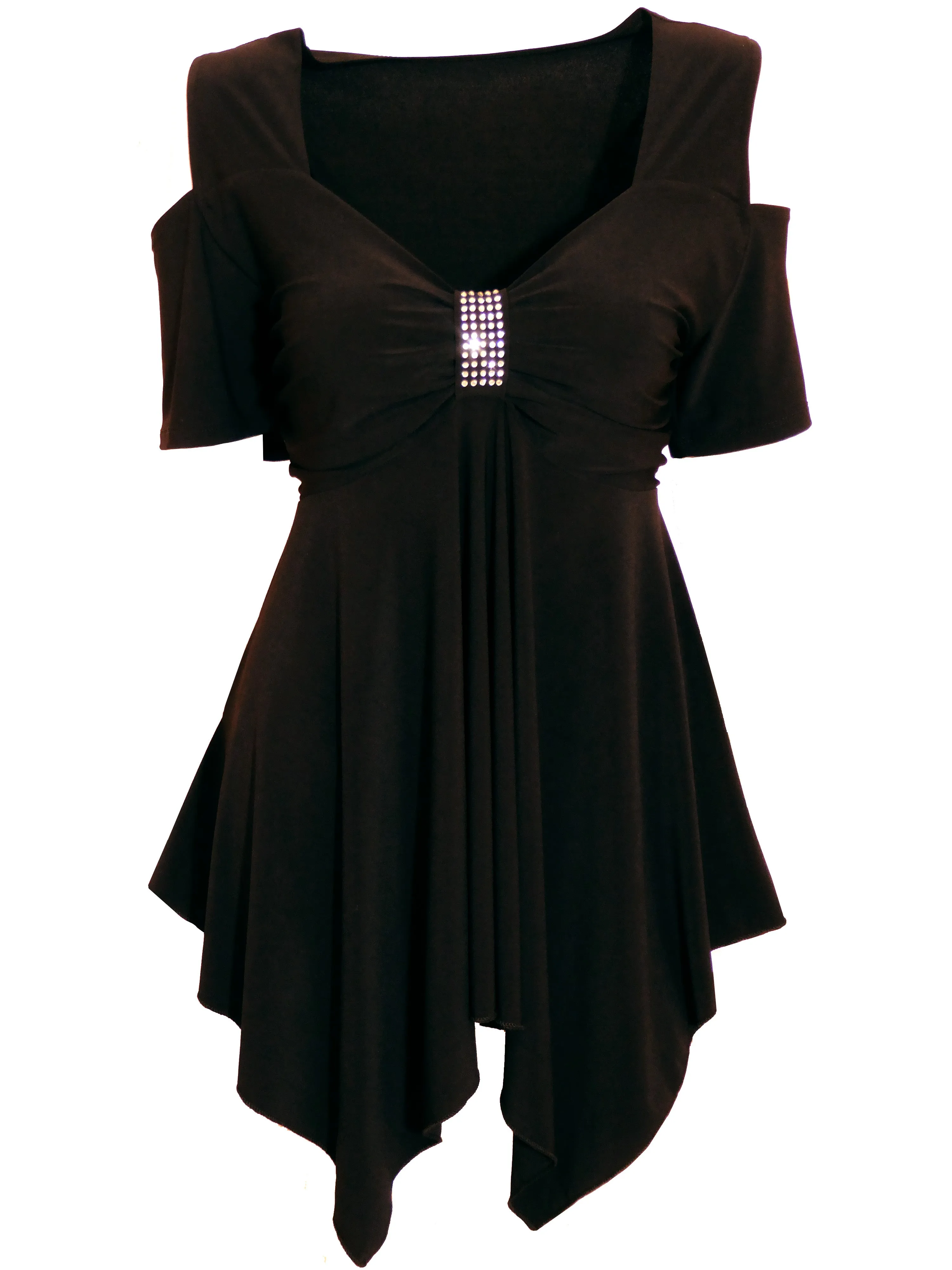The Black Sexy Shoulders Top