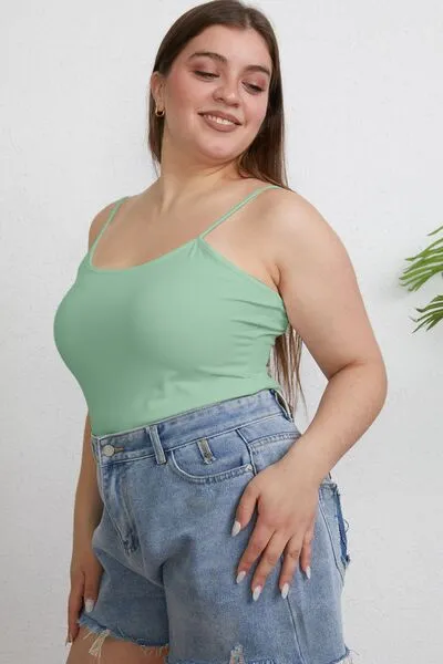 Tina Basic Bae Full Size Round Neck Slim Cami