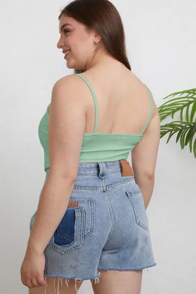 Tina Basic Bae Full Size Round Neck Slim Cami