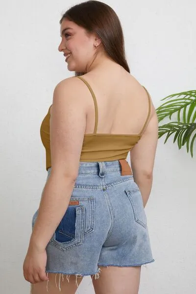 Tina Basic Bae Full Size Round Neck Slim Cami