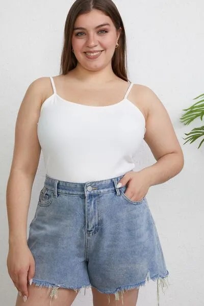 Tina Basic Bae Full Size Round Neck Slim Cami