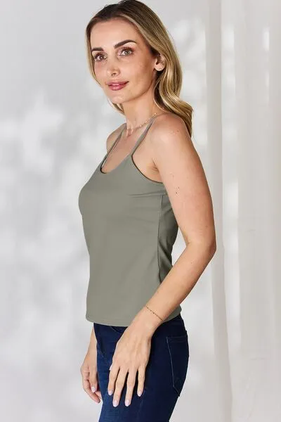Tina Basic Bae Full Size Round Neck Slim Cami