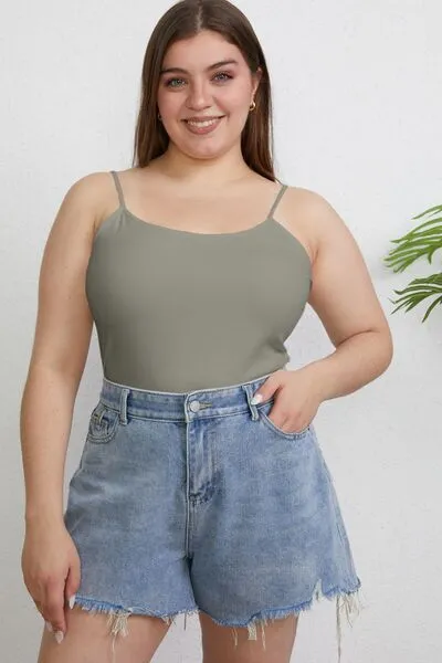 Tina Basic Bae Full Size Round Neck Slim Cami