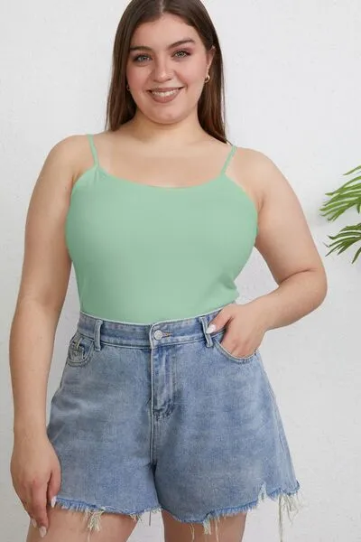 Tina Basic Bae Full Size Round Neck Slim Cami