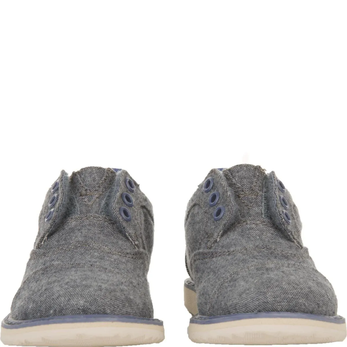 Tiny Toms: Brogues Blue Chambray Sneakers