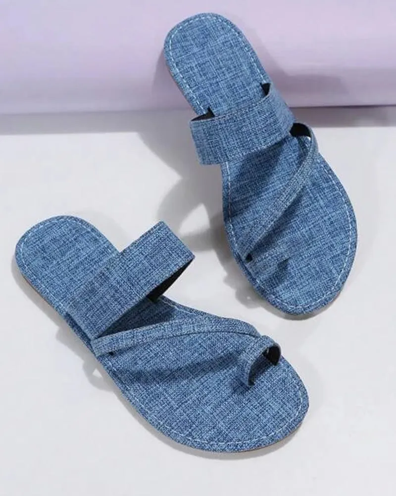 Toe Ring Summer Casual Flip Flops