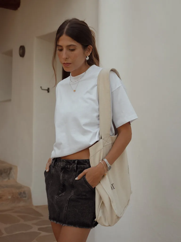 TOTE BAG SEAMS  - STONE