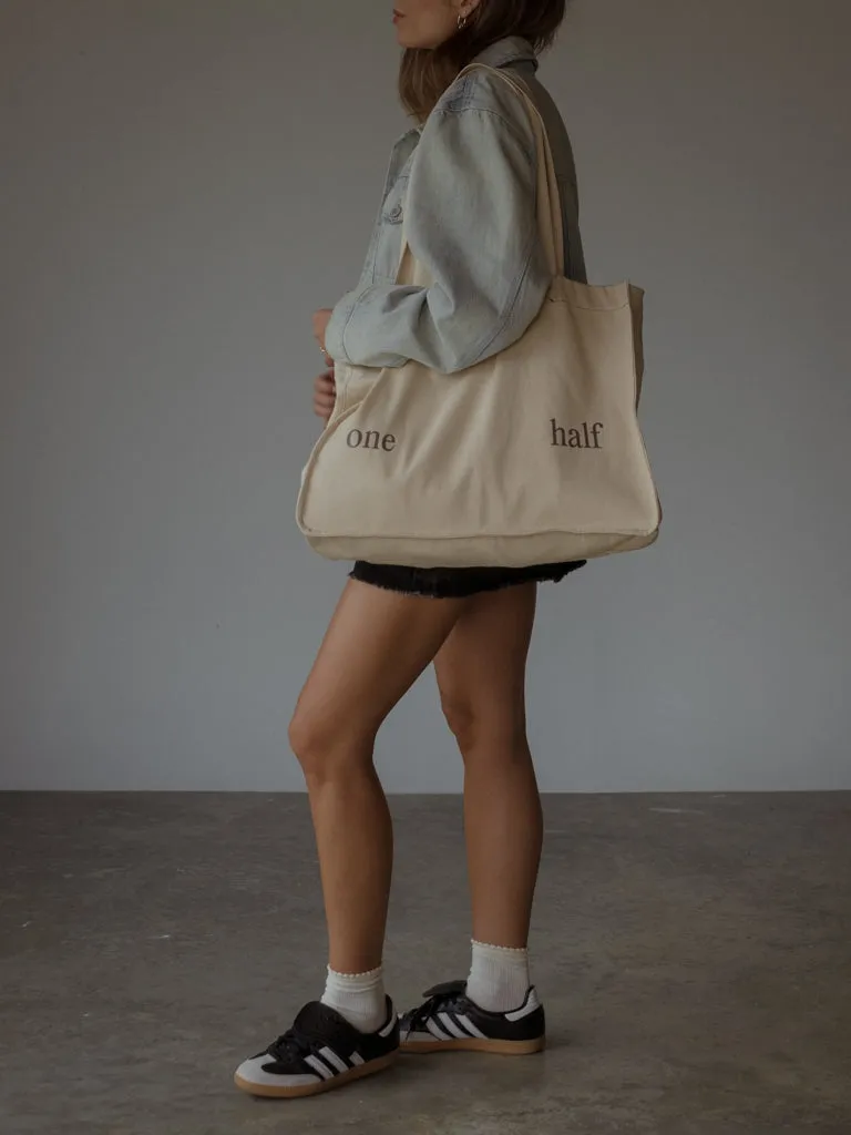 TOTE BAG SEAMS  - STONE