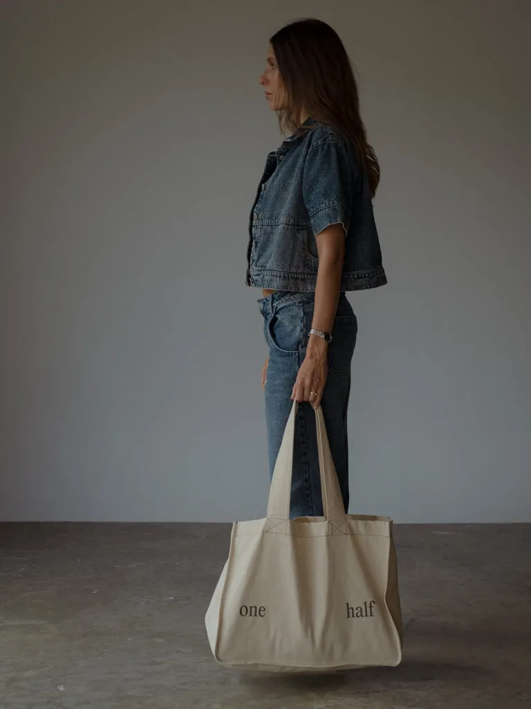 TOTE BAG SEAMS  - STONE