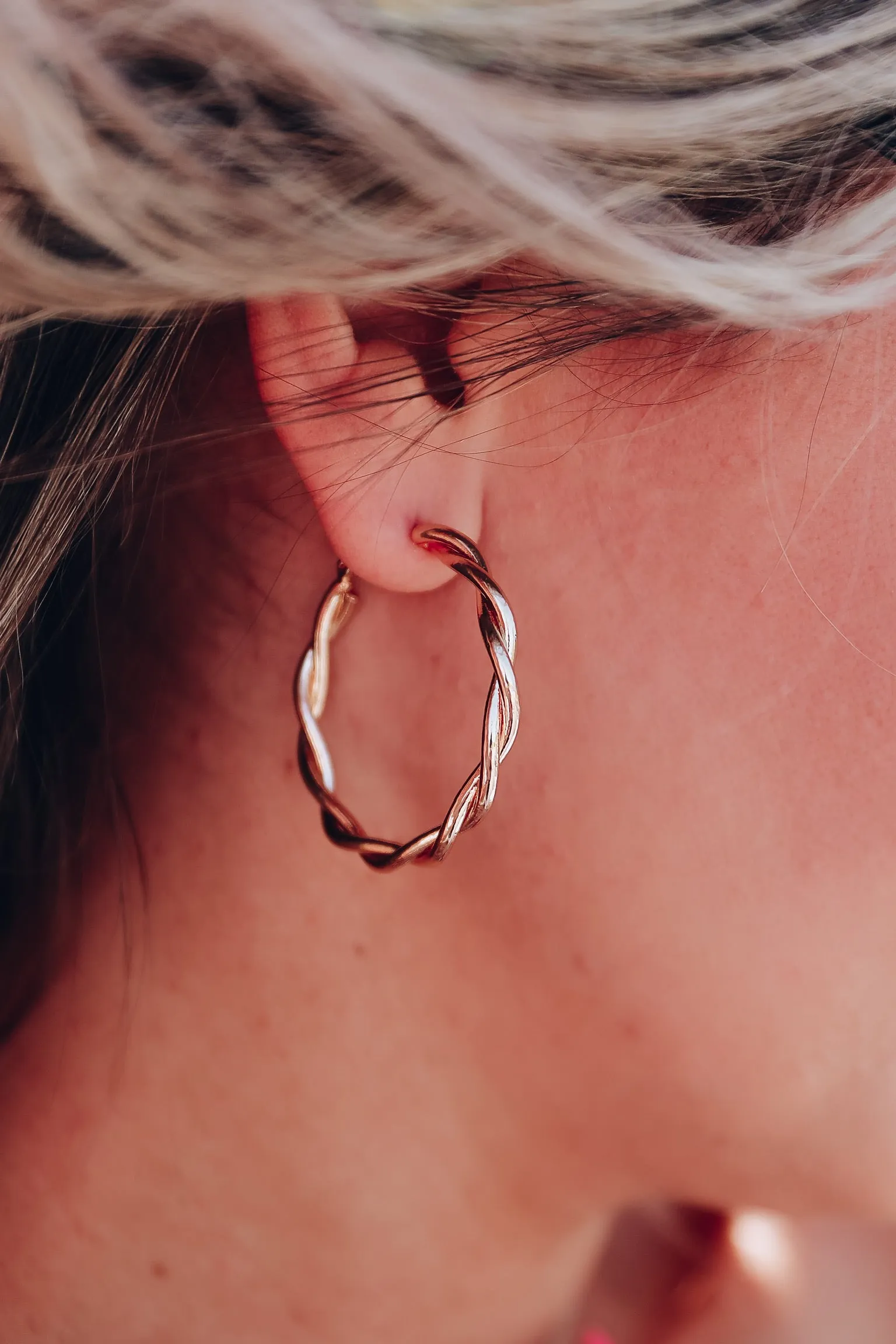 Trendy Twisted Hoops - Gold